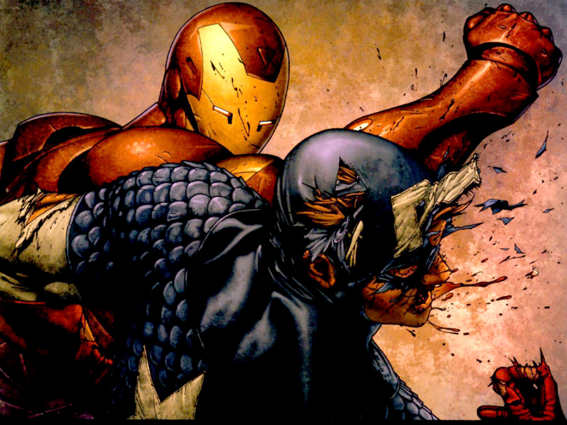 Капитан Америка против Железного Человека