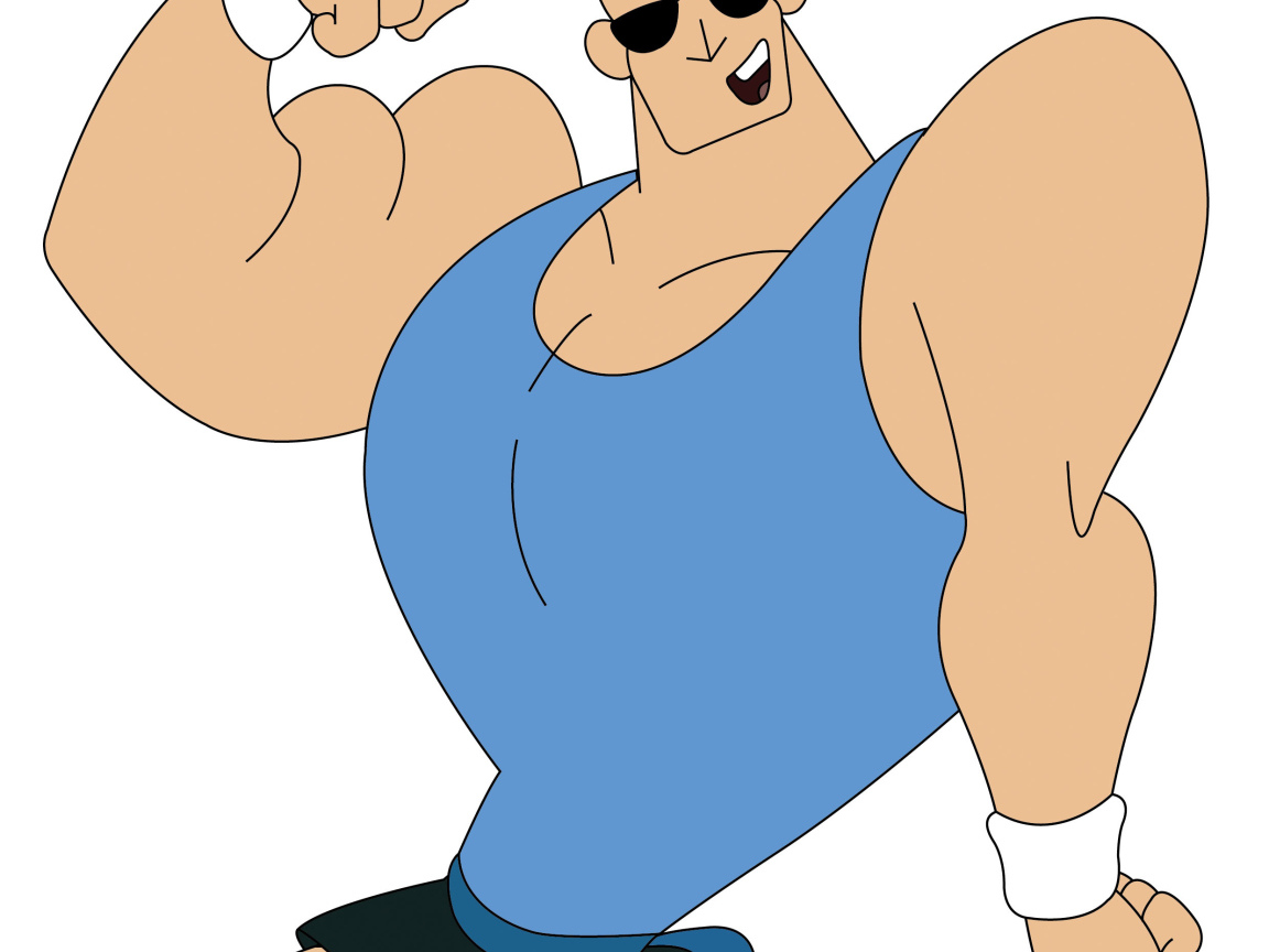 Джонни Браво на тренировке