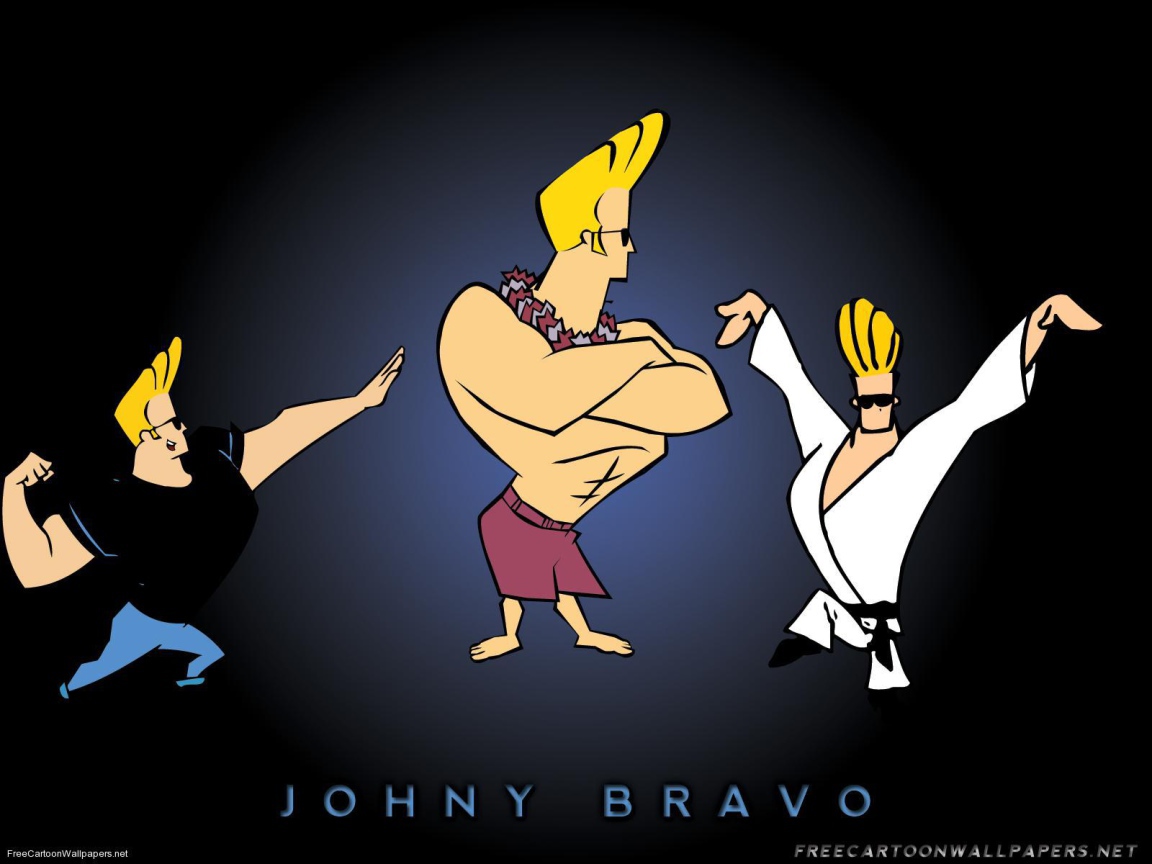 Johnny Bravo in different outfits