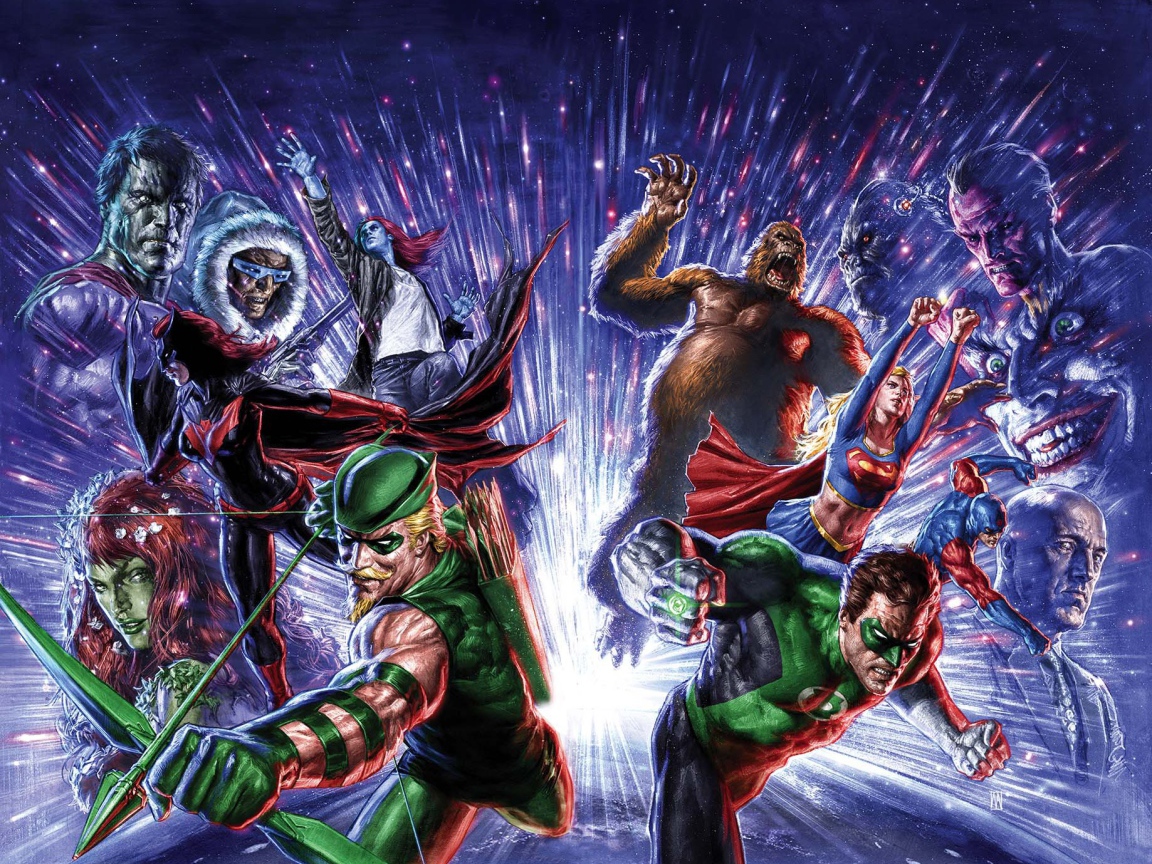 Лига Справедливости и злодеи