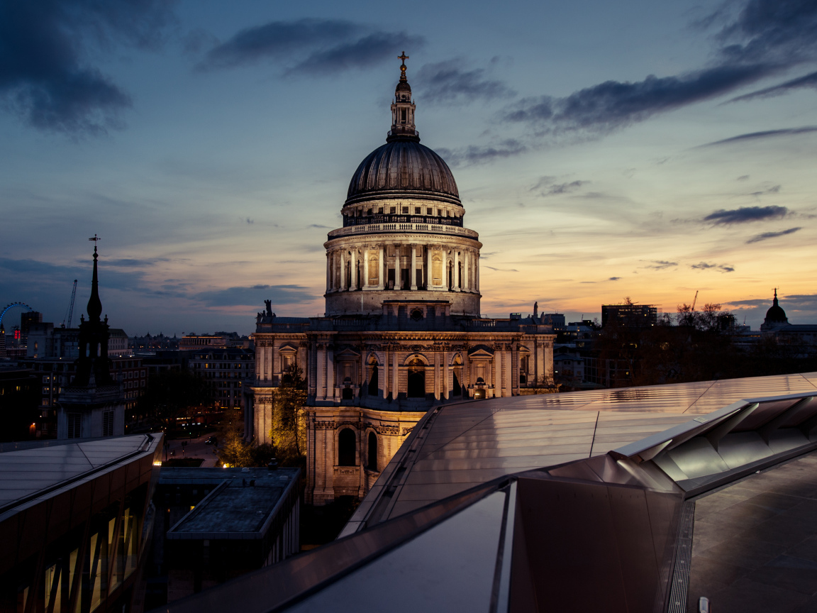 Вид на Лондон с крыши