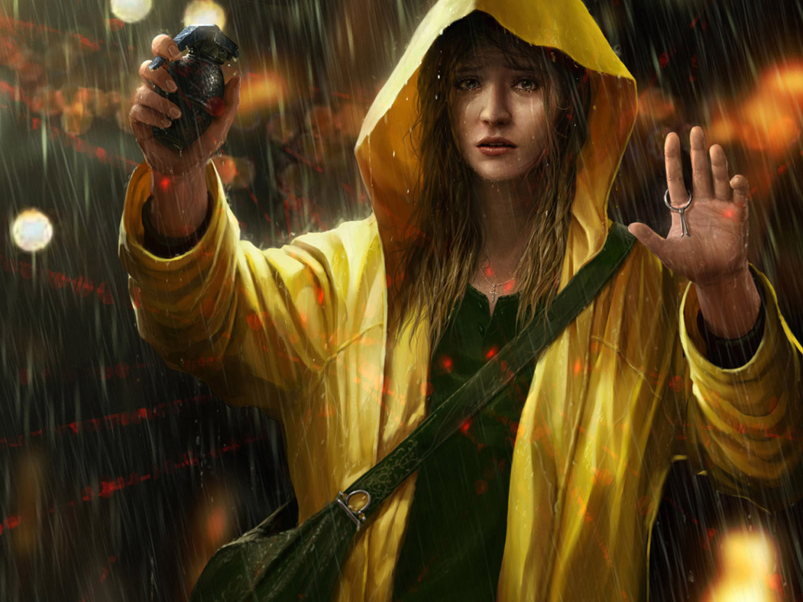 Девушка с гранатой