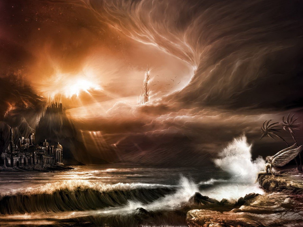 Фантастический морской пейзаж