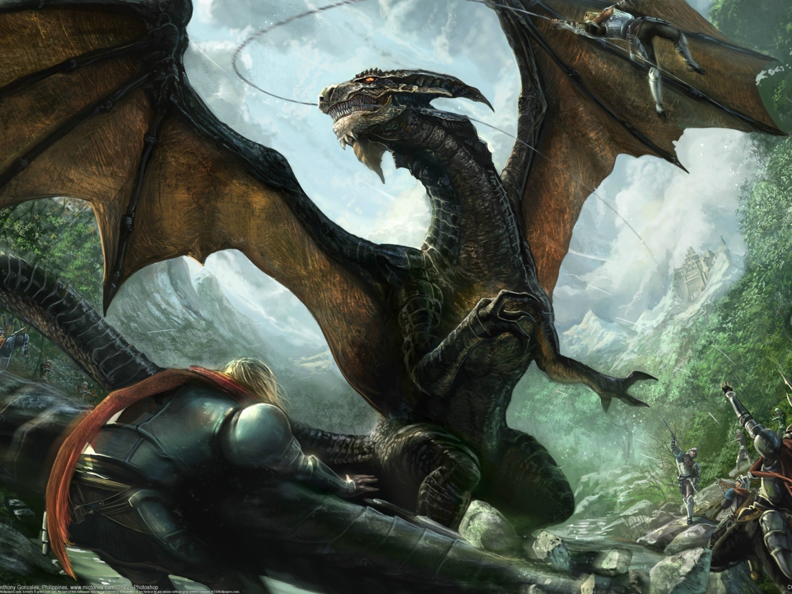 Фантазия с драконом