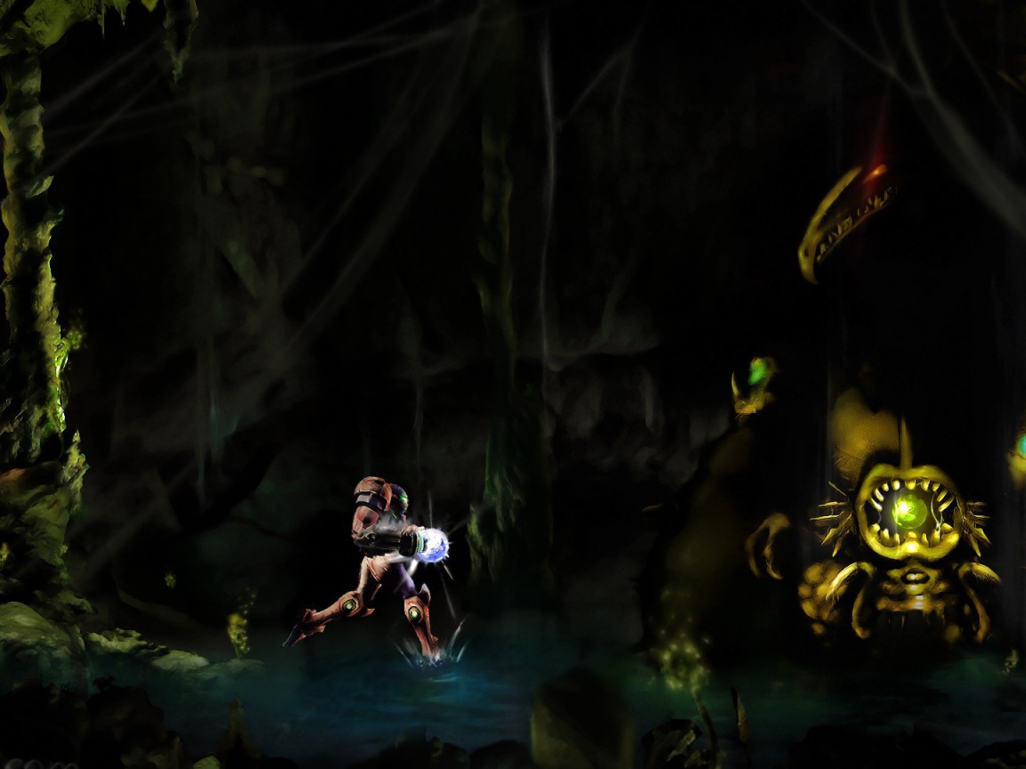 Робот бежит с фонарем