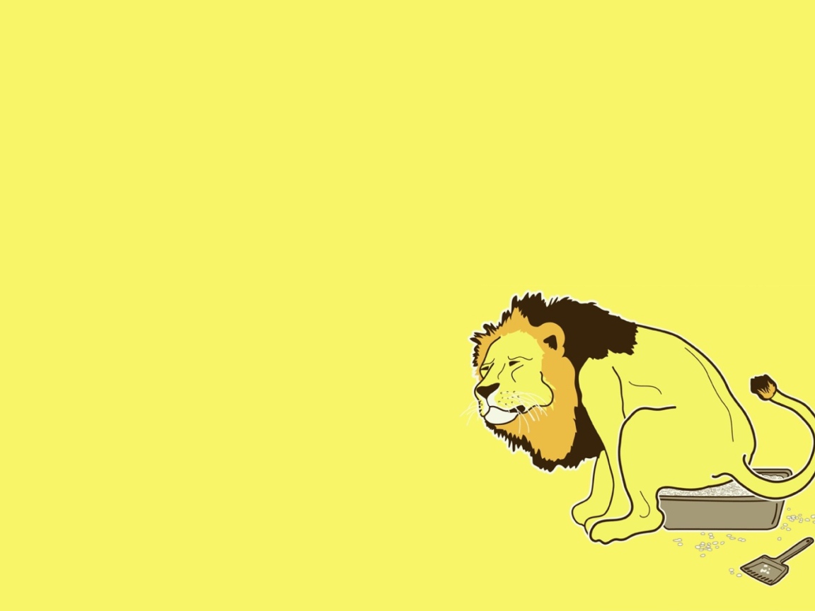 Лев на горшке