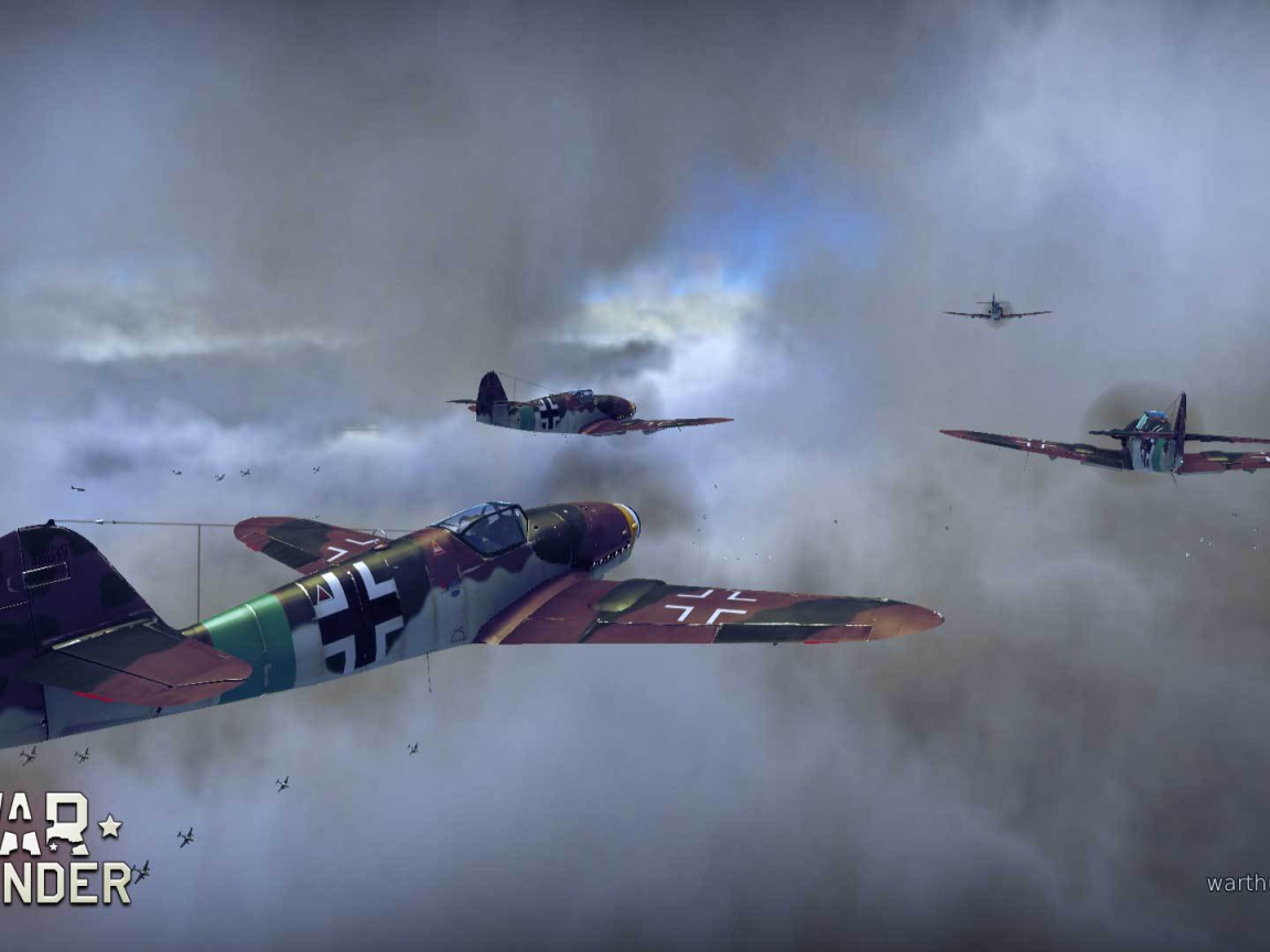 Немецкий истребитель из игры War Thunder