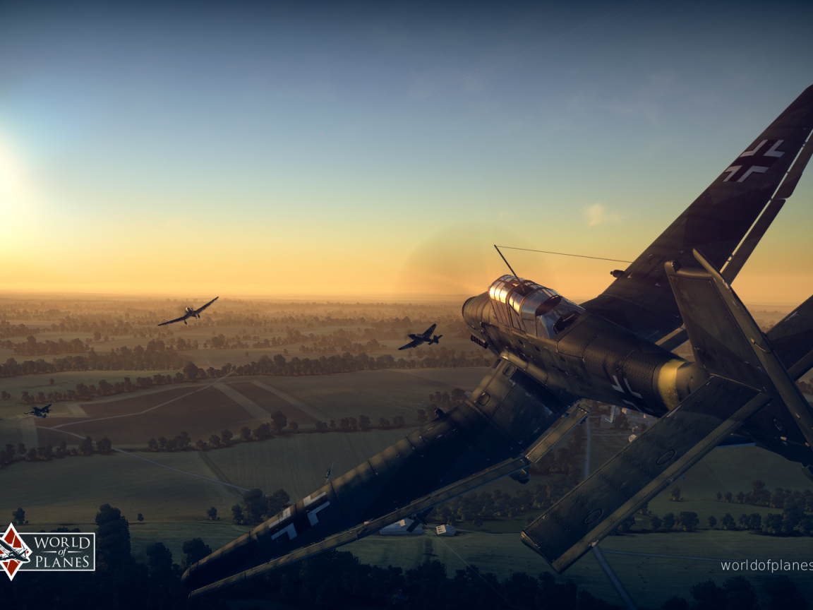 Истребитель из игры War Thunder