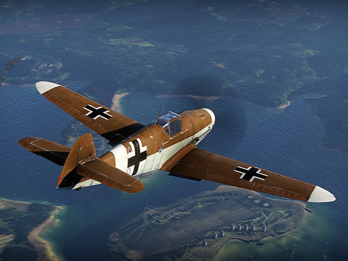 War Thunder коричневый немецкий самолет