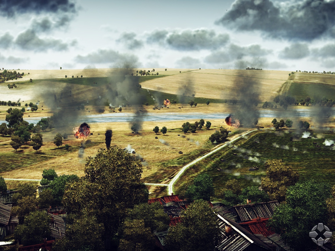 War Thunder пейзаж битвы