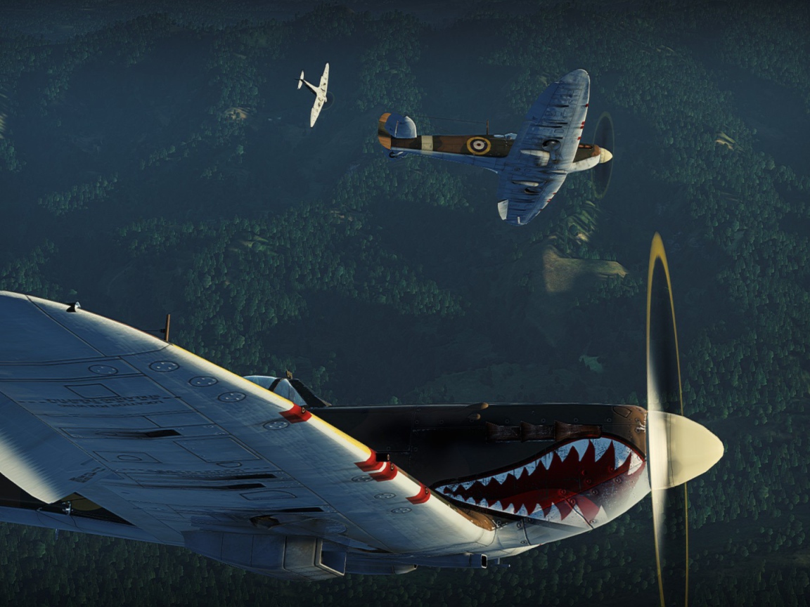 War Thunder самолет с челюстями