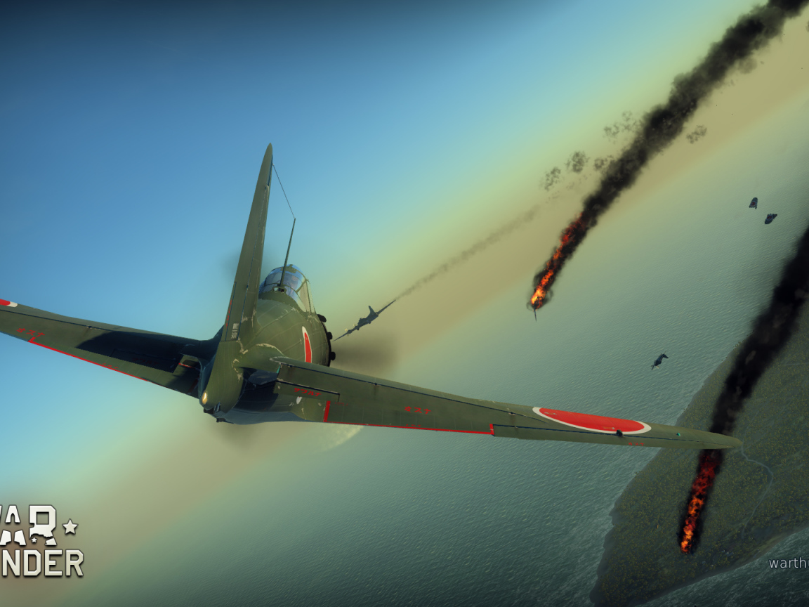 War Thunder военный самолет в небесах