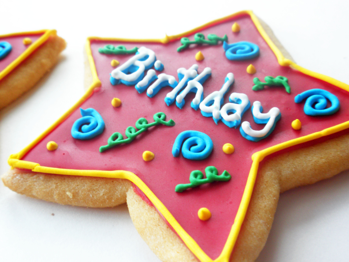 Печенька-звезда на день рождения