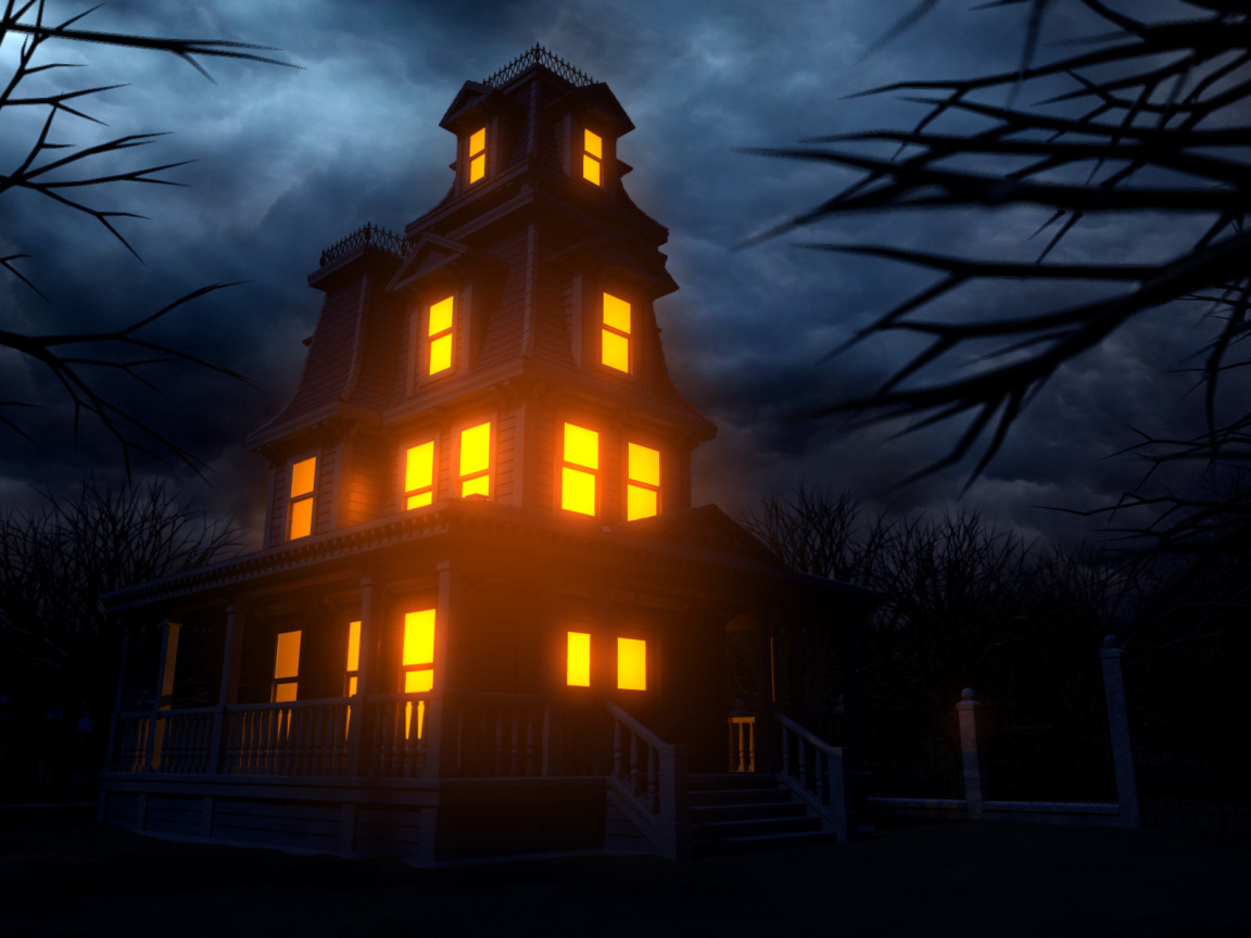 Хэллоуин дом с привидениями