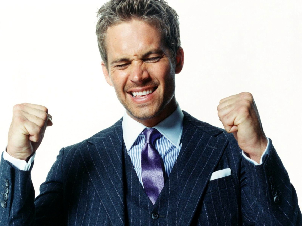 Пол Уокер очень счастлив