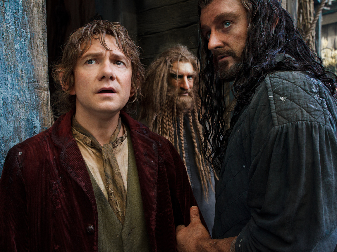 Хоббит: Пустошь Смауга Бильбо и Торин