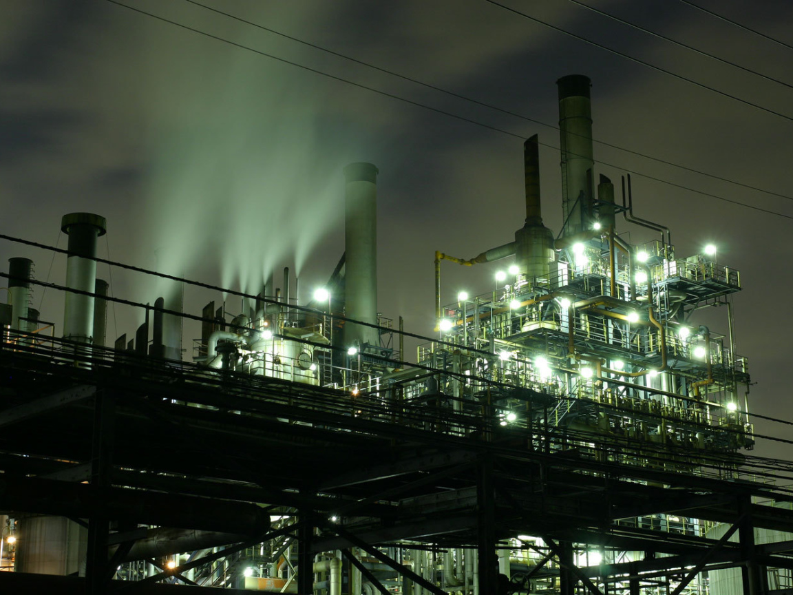 Трубы и огни фабрики