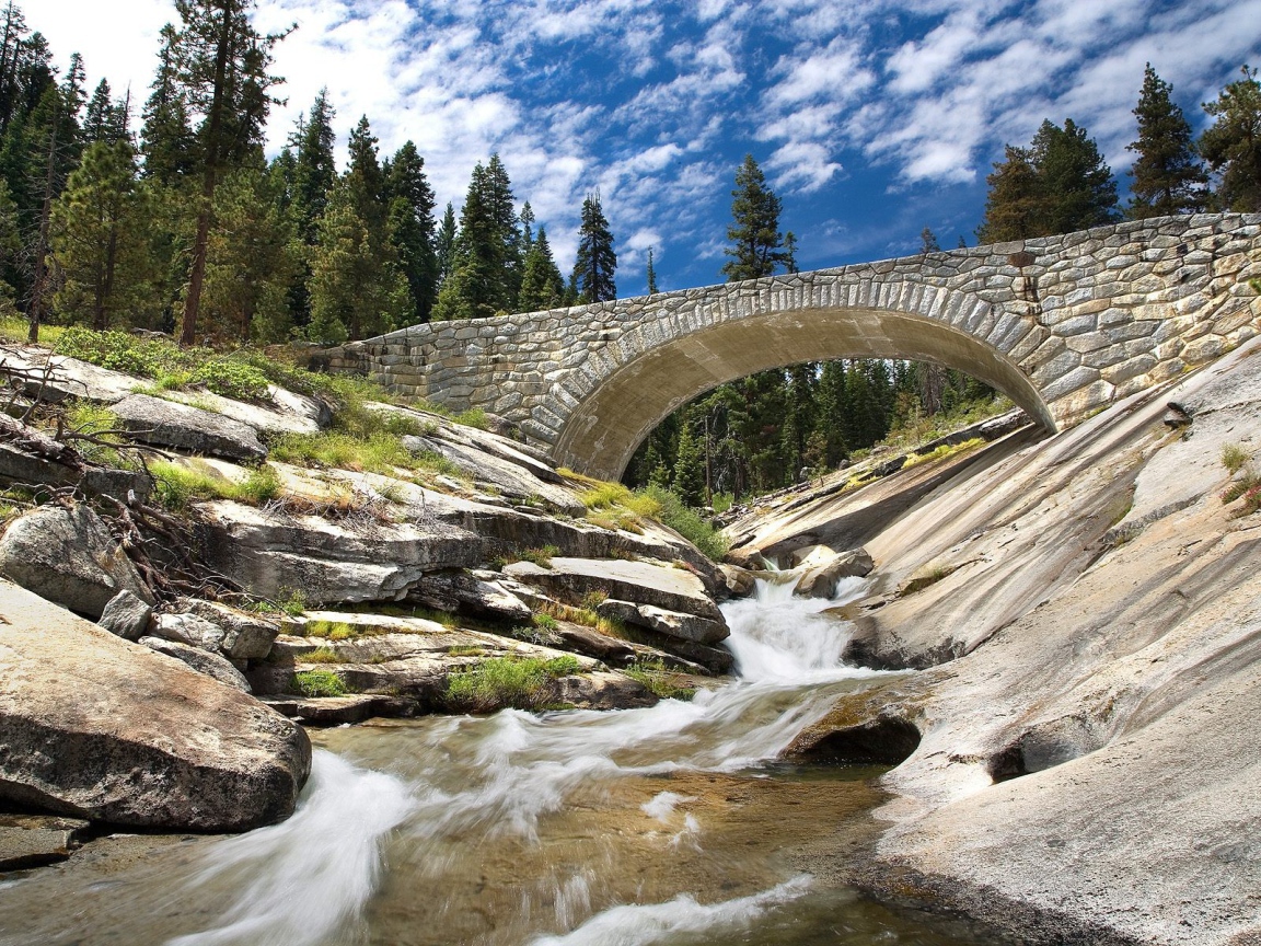Мост через горную реку