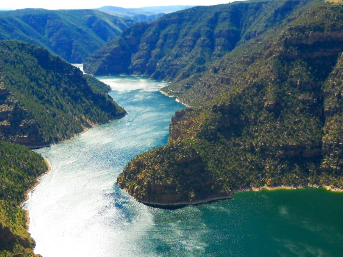 Река в зеленом каньоне