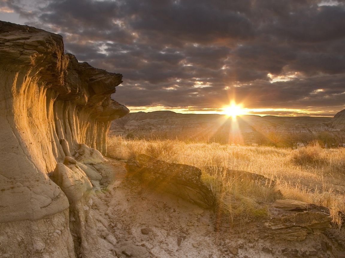 Закат в туче