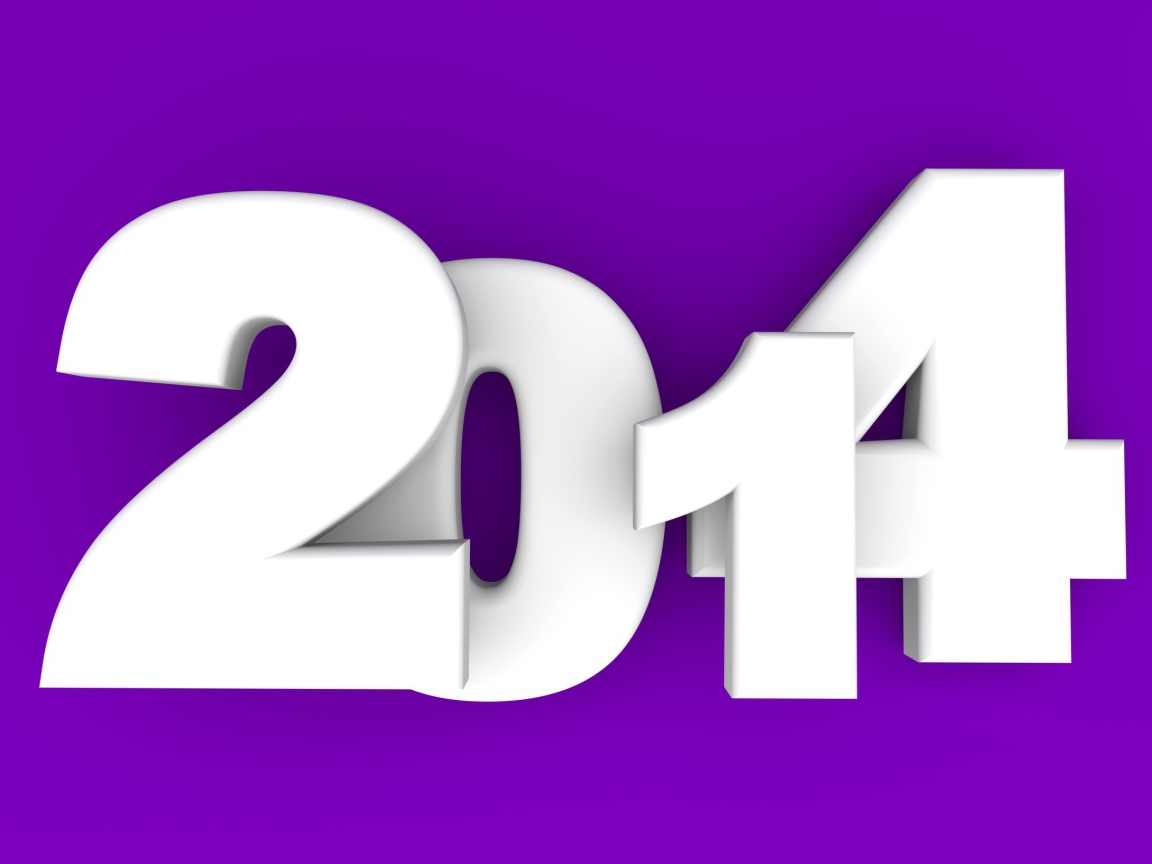 2014, фиолетовый фон