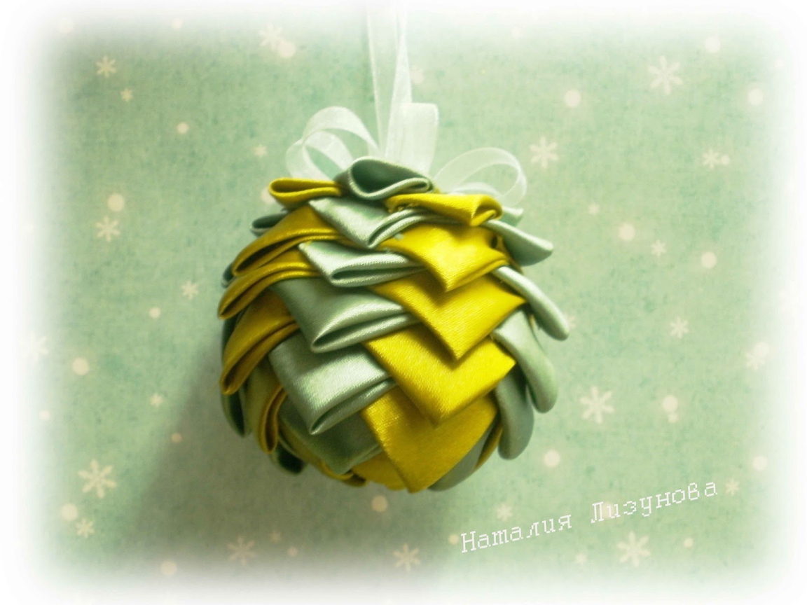 Елочная игрушка оригами