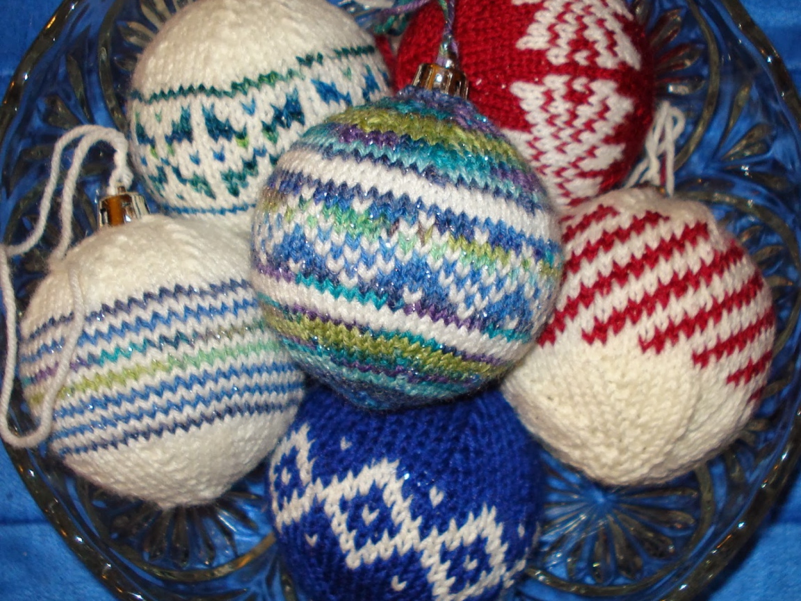 Bязаные елочные игрушки