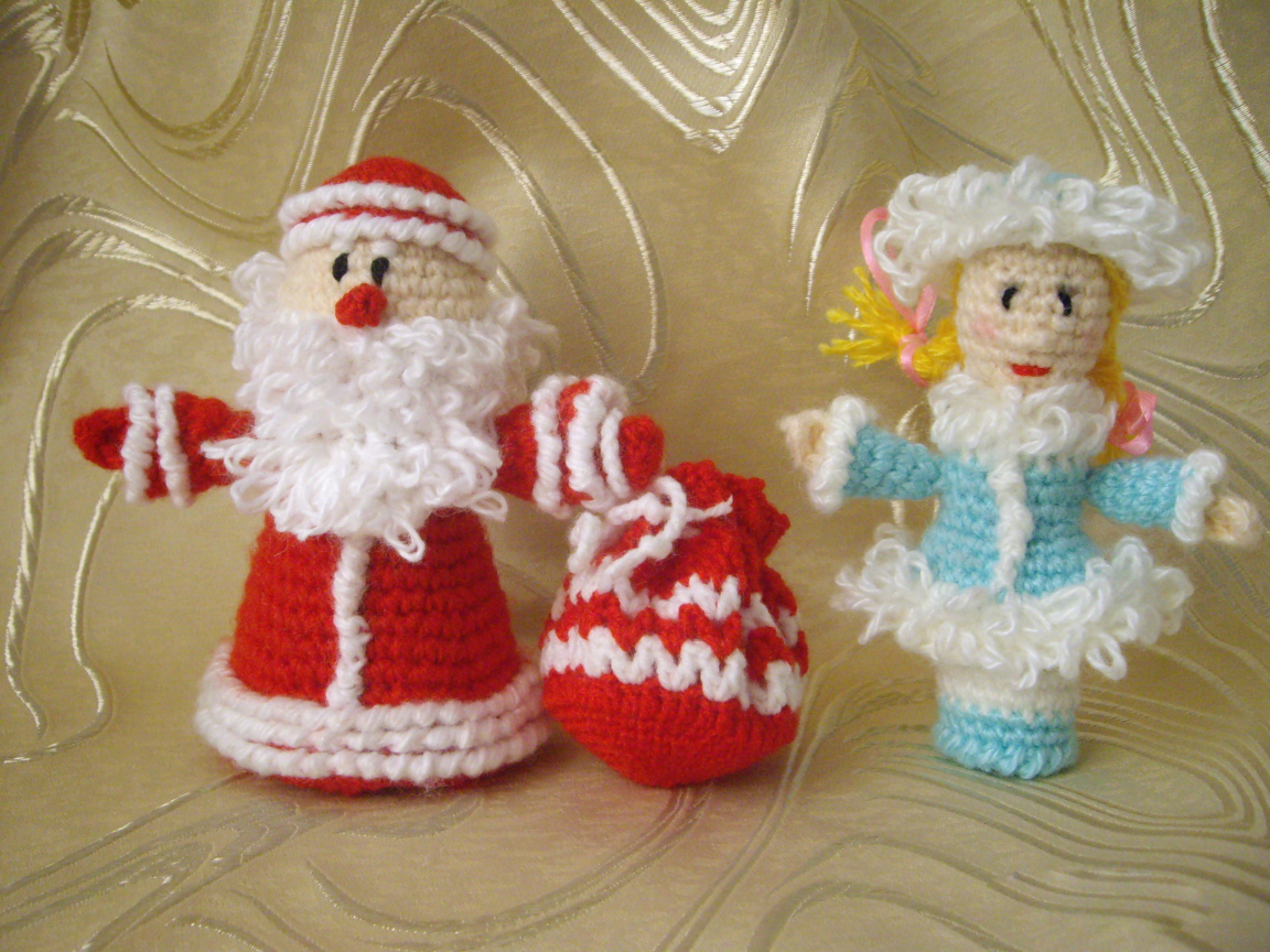 игрушка дед мороз и снегурочка