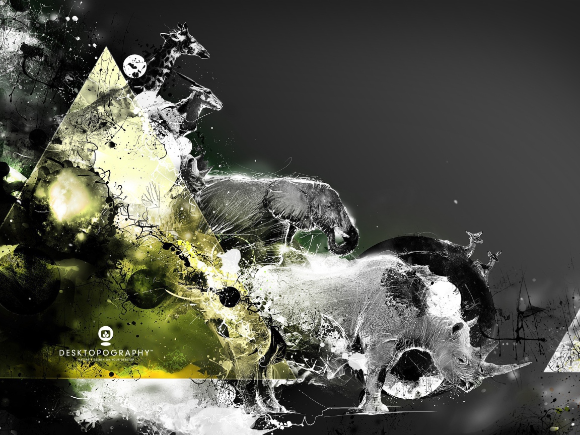 Фотоиллюстрация с животными