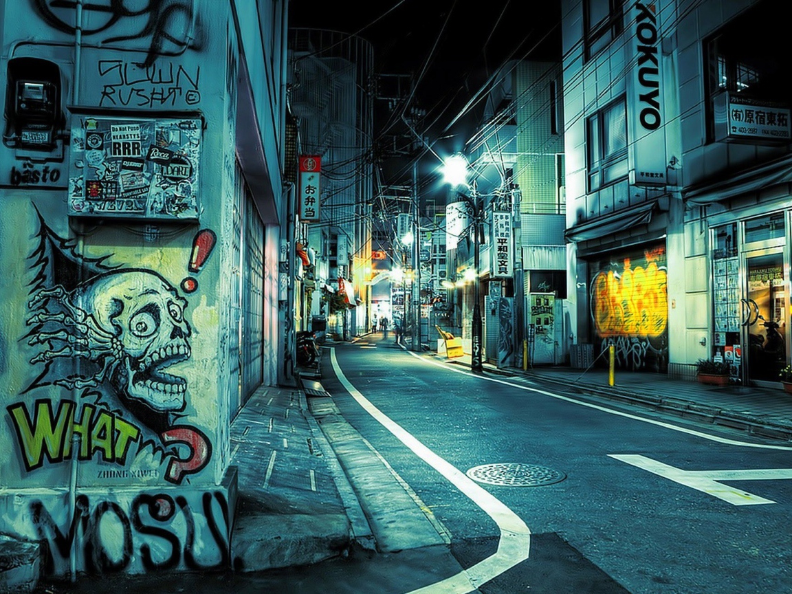 Токио городские рисунки