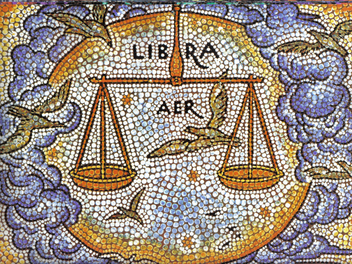 Весы, мозаика