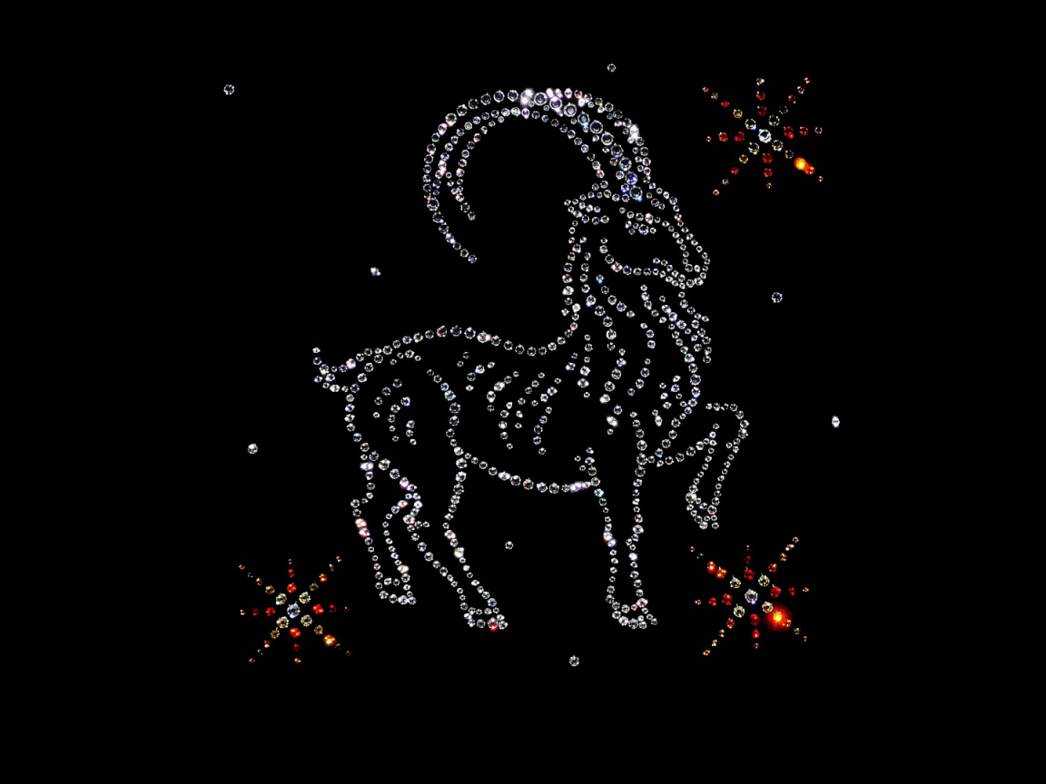 Козерог из драгоценных камней