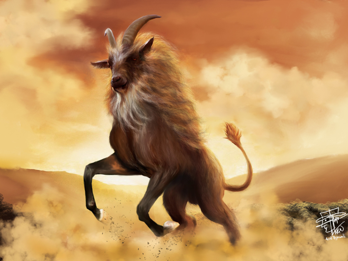 Рисунок козерог