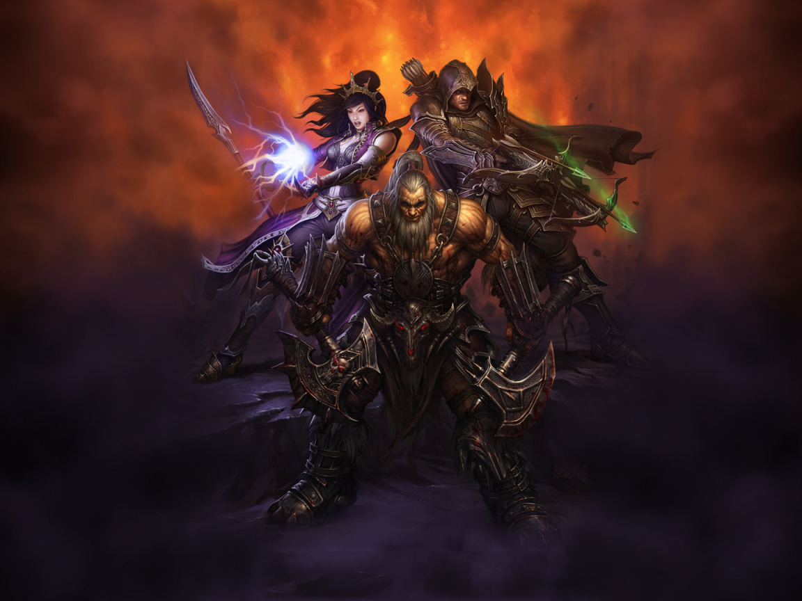 Diablo III: варвар маг и убийца