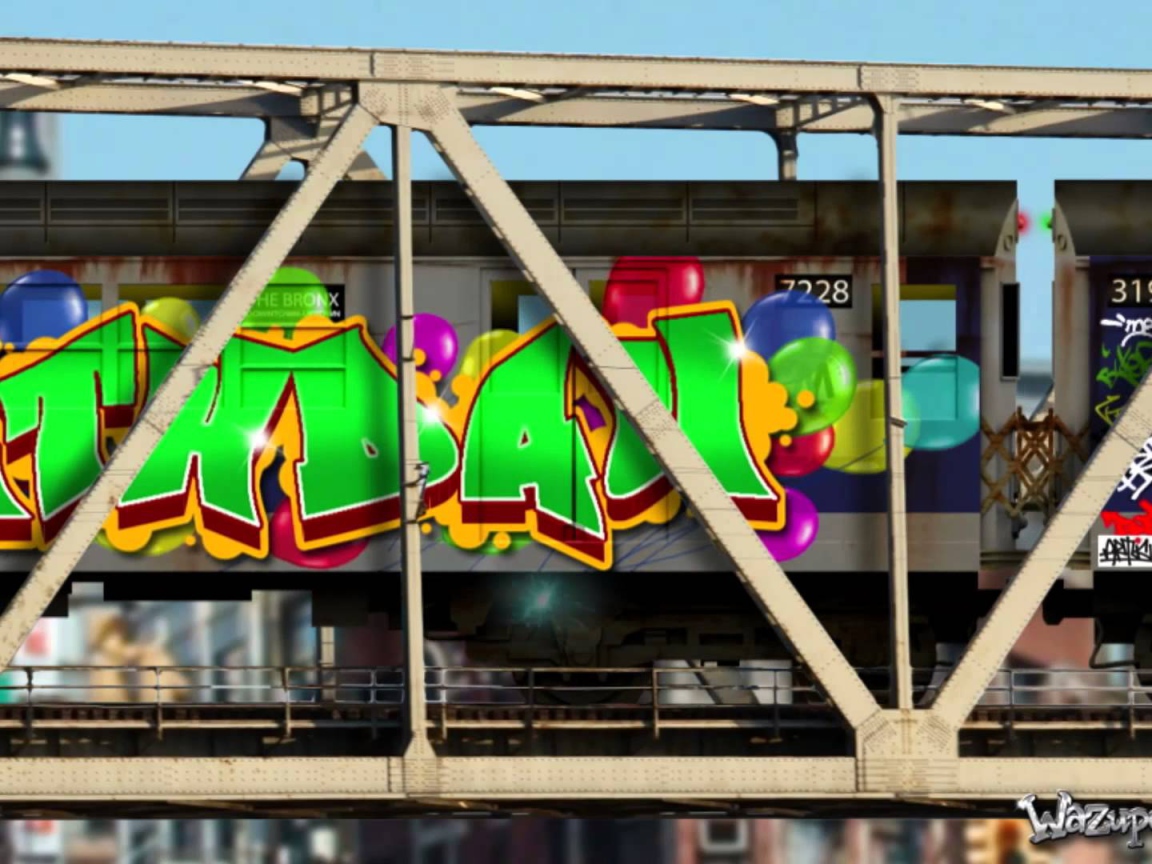 Граффити с Днем рождения