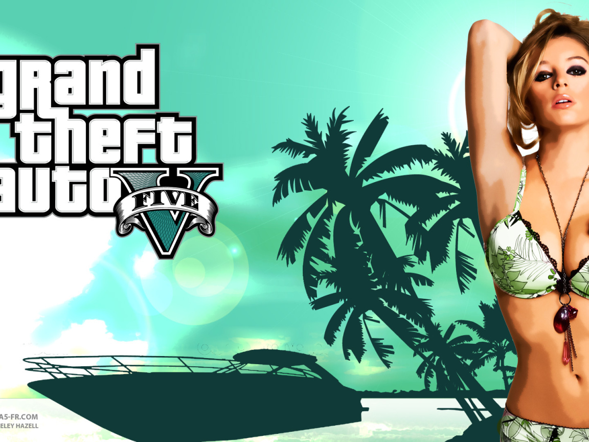 Grand Theft Auto V зеленый пляж