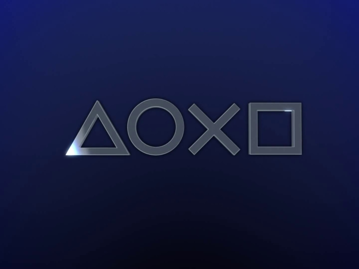 Sony Play Station 4 синий лого