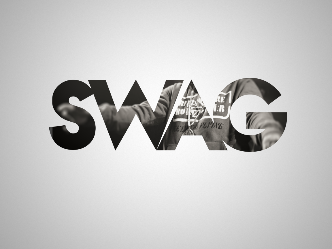 SWAG на сером фоне