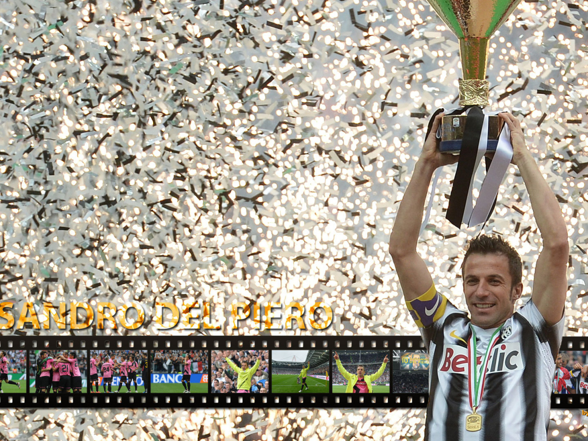 The best football player of Sydney Alessandro Del Piero and his trophy