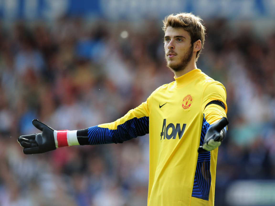 Футболист Манчестер Юнайтед Дэвид Де Хеа получил желтую карточку