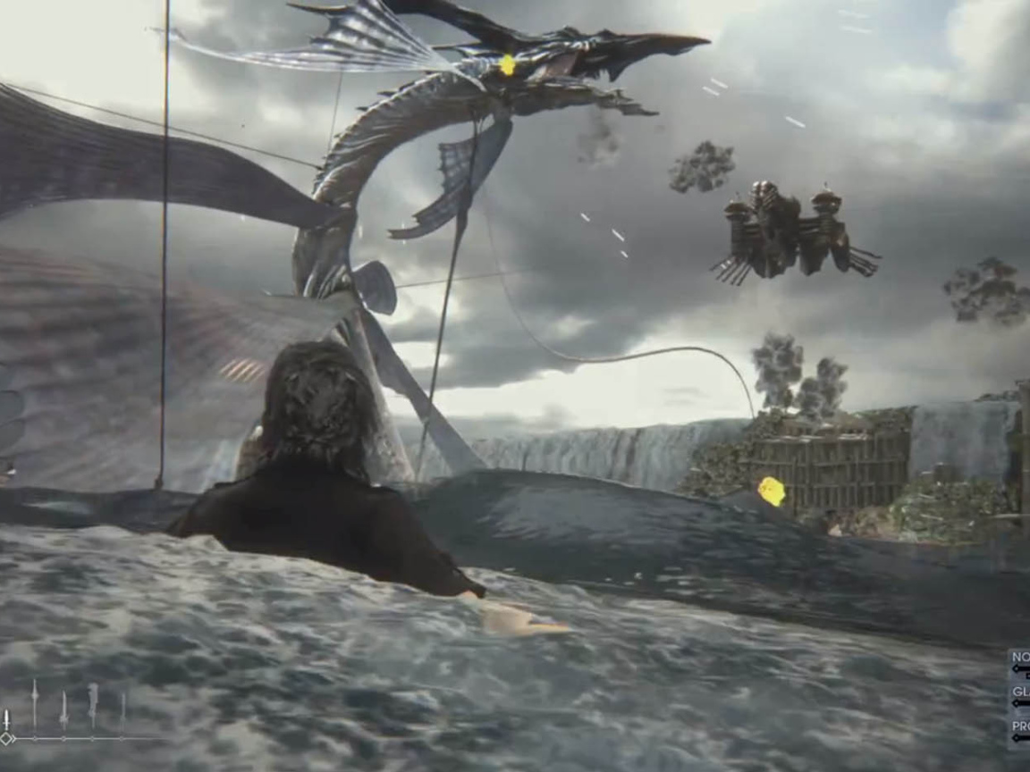 Лицо героя игры Final Fantasy XV