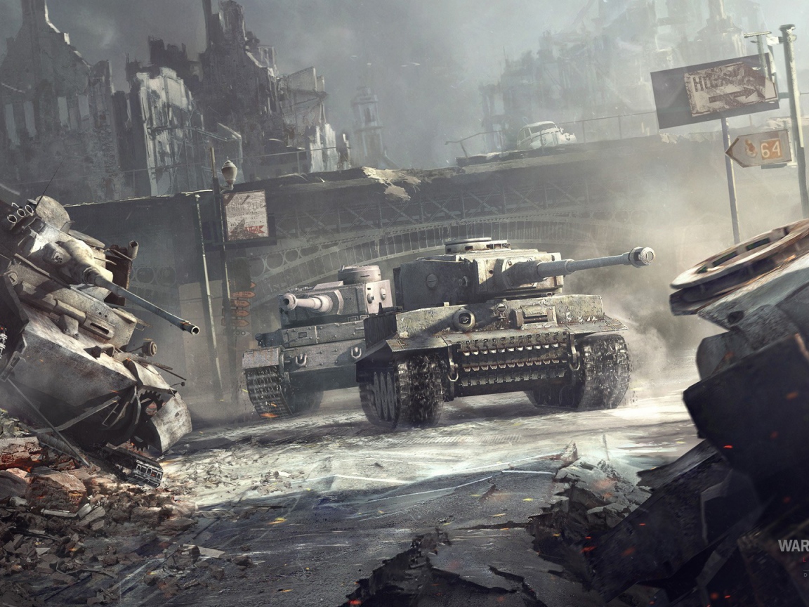 World of Tanks: танки разгромили город