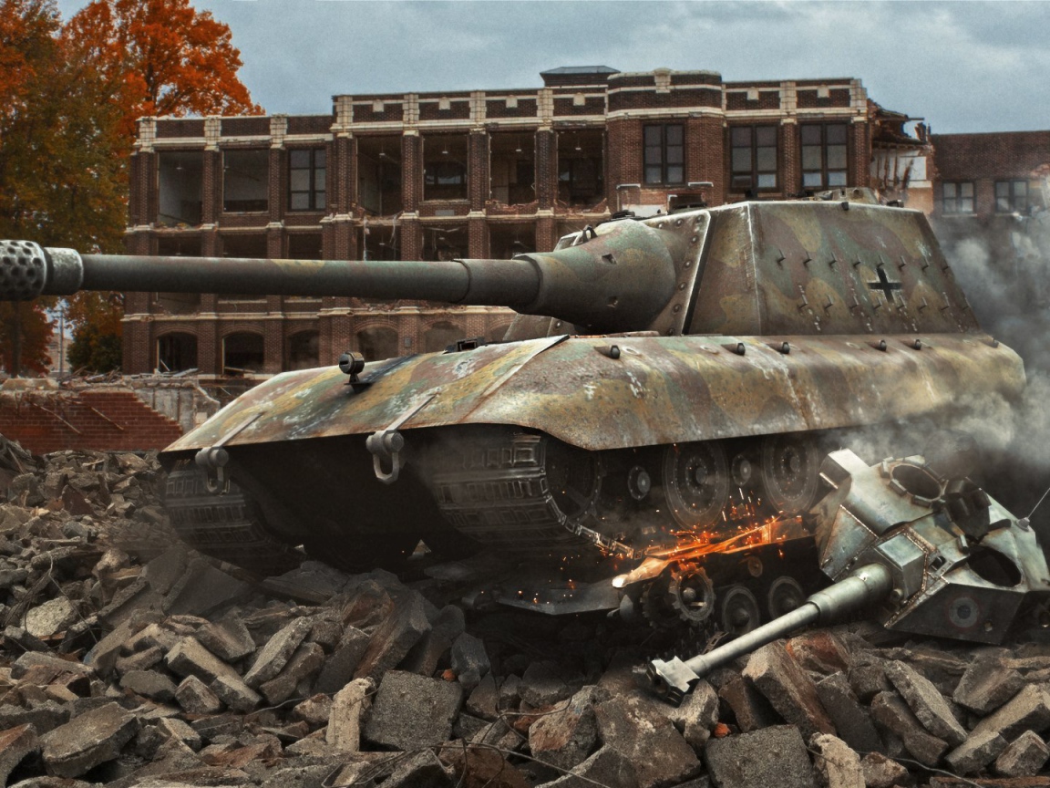 World of Tanks: немецкий танк доминирует