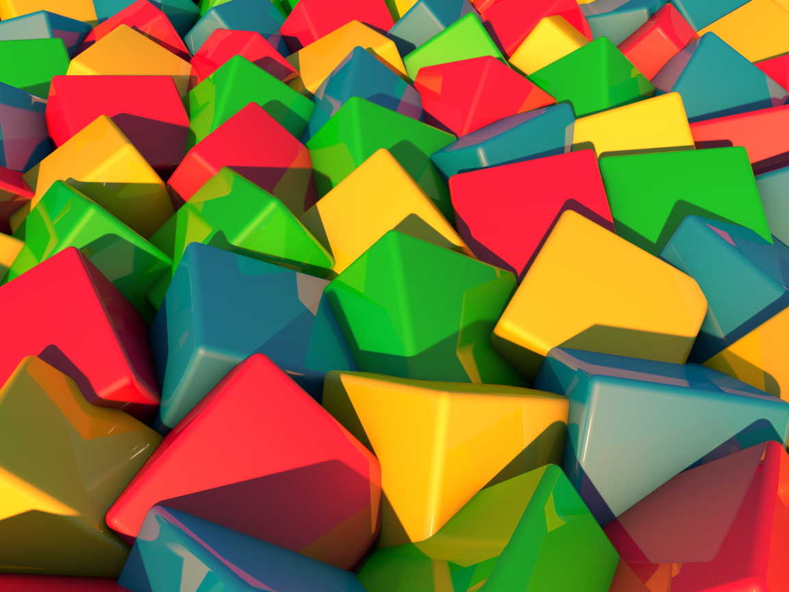 Разноцветные кубики