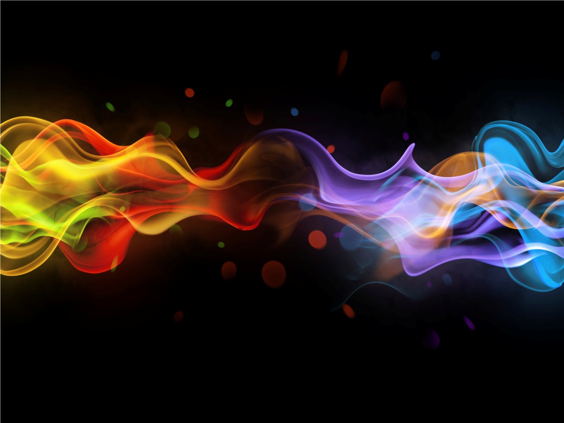 Multi-colored abstract smoke