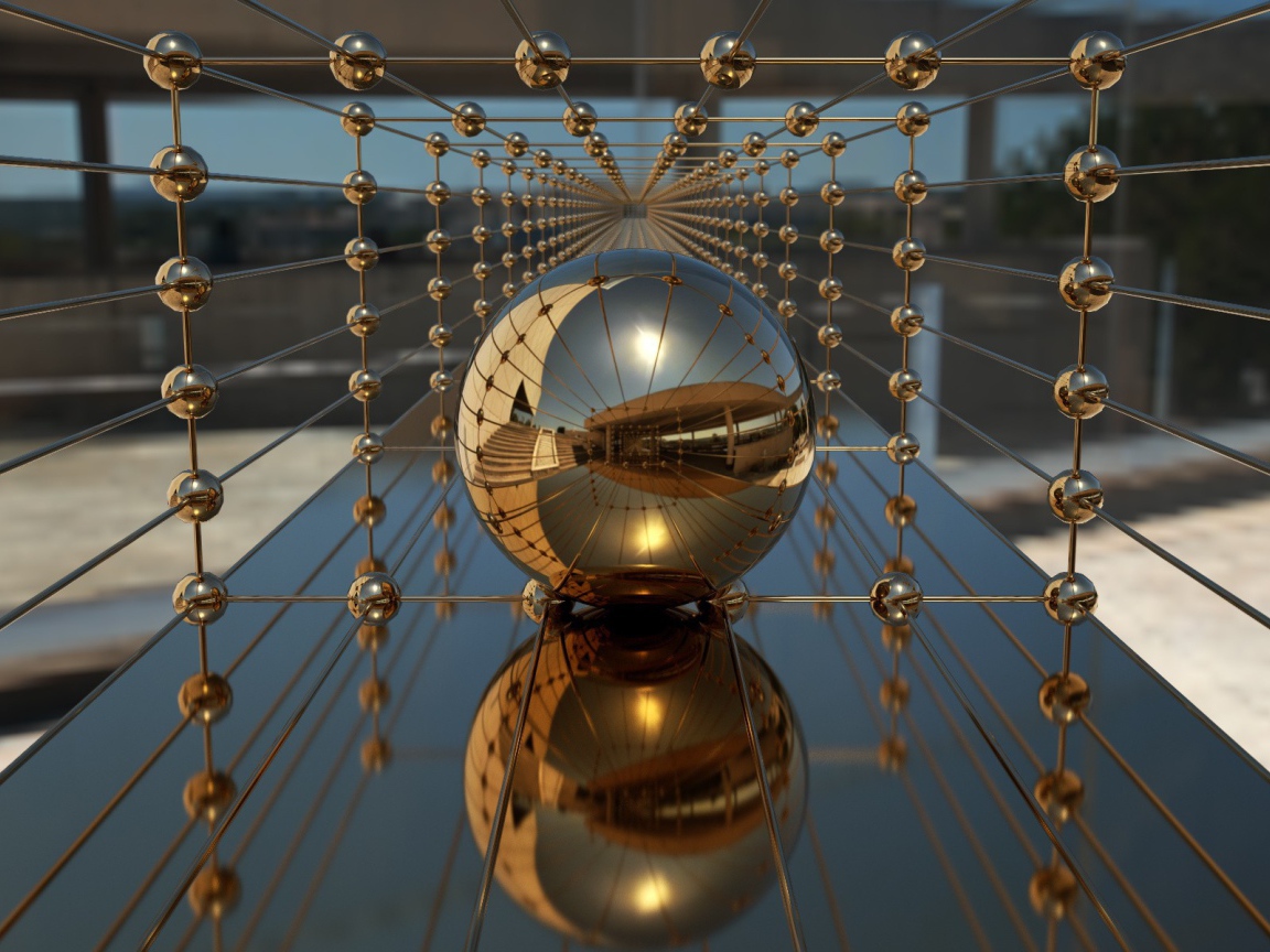 Большой блестящий шар