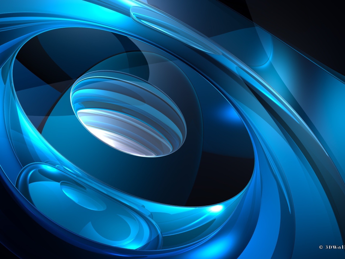 Голубая абстракция