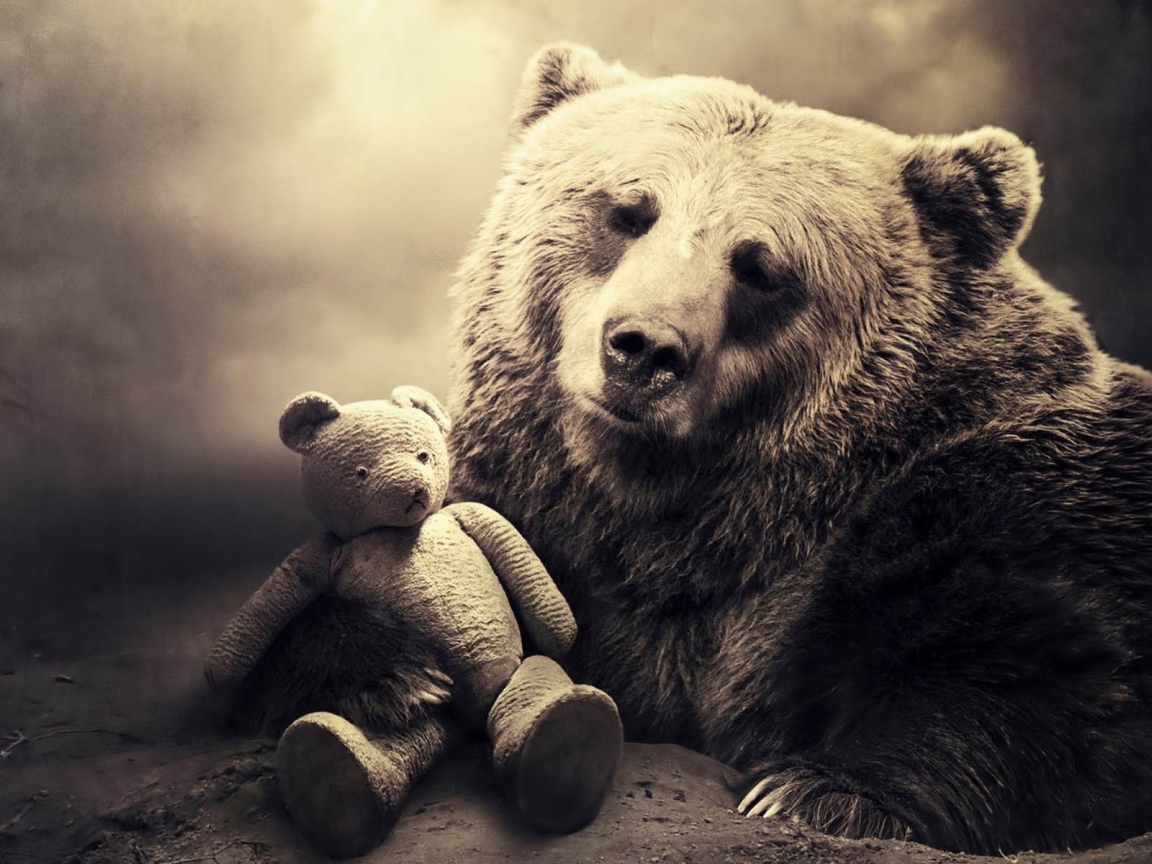Медведь с мишкой
