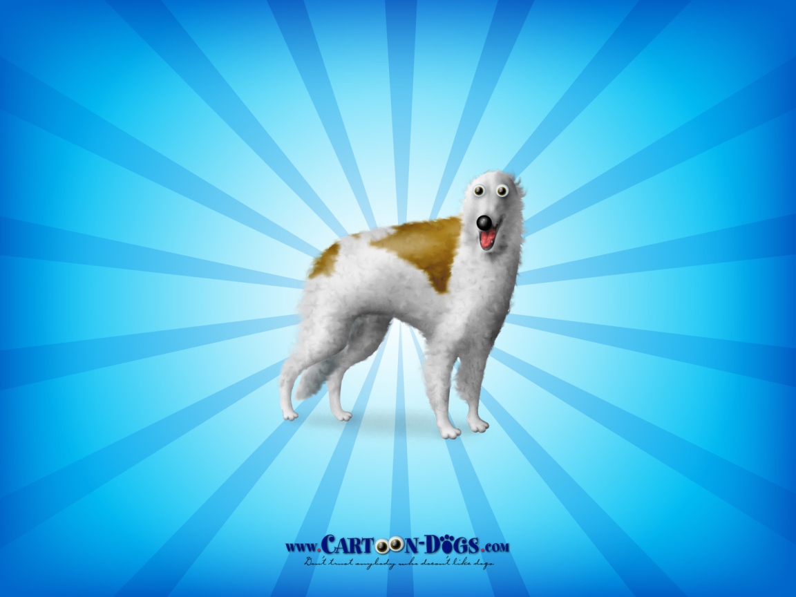 Борзая собака из мультфильма