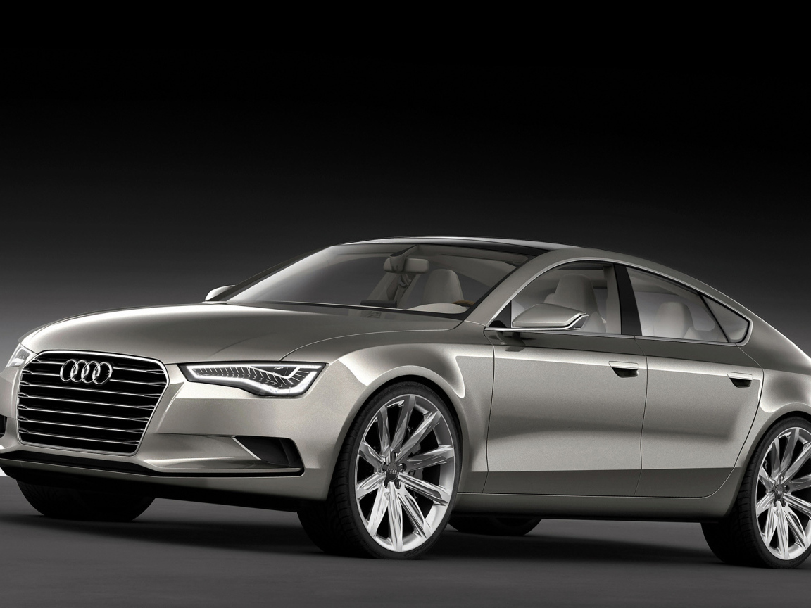 Автомобиль Audi a3 на дороге